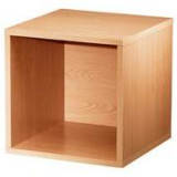 Modular Open Cube Storage System wood